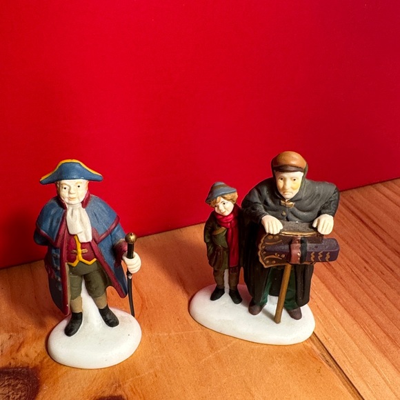 Department 56 ceramic figurines set of 3 people - Picture 1 of 4
